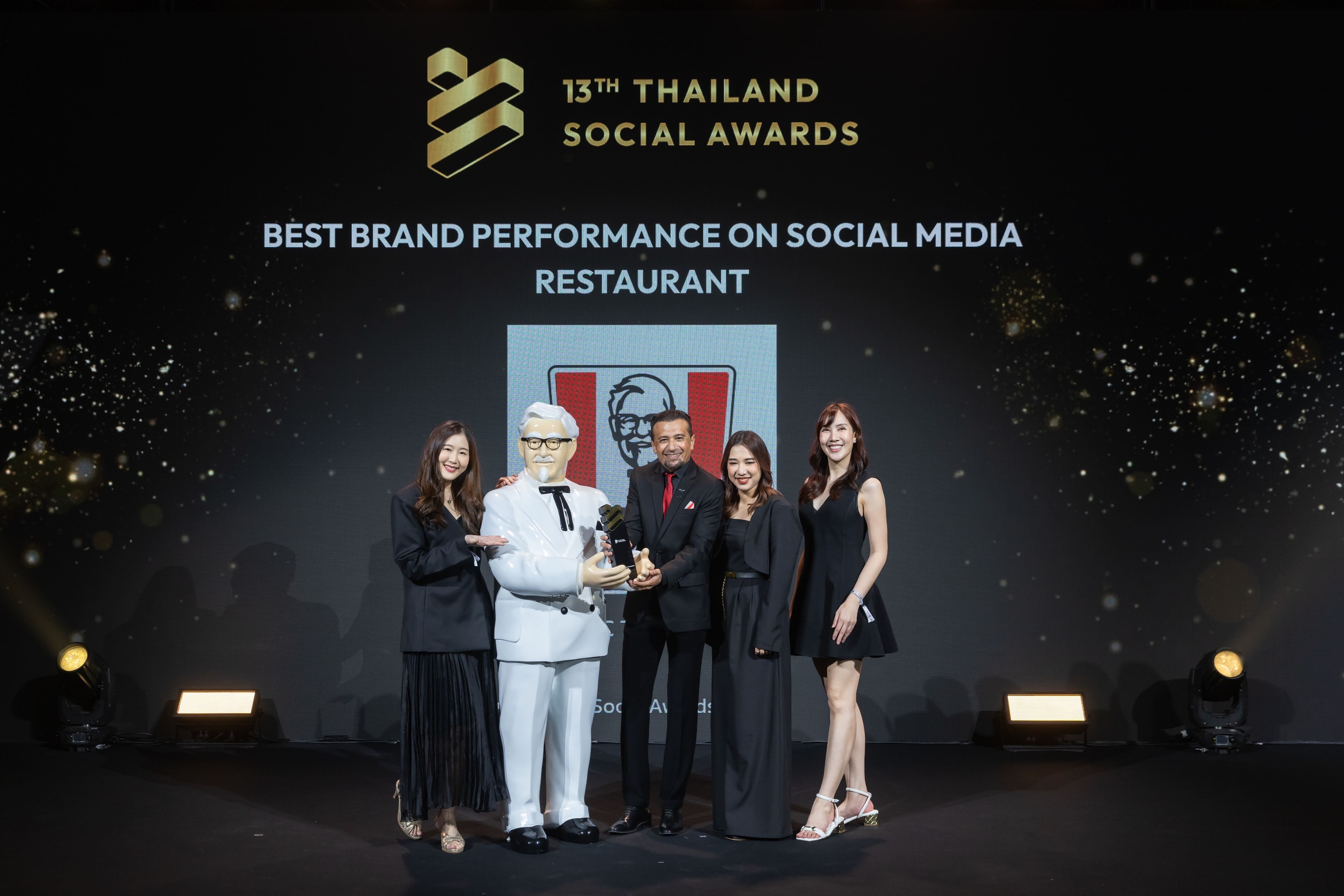 A tribute to Colonel Sanders’ fried chicken fans – ‘KFC Thailand’ breaks records, Winning the Best Brand Performance on Social Media for 10 consecutive years At the 13th Thailand Social Awards